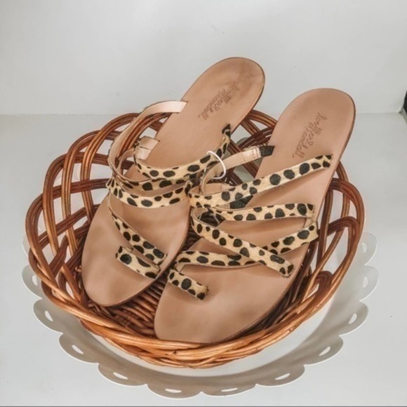 Loeffler Randall Shoes - Loeffler Randal Animal Print Pony hair Sandals